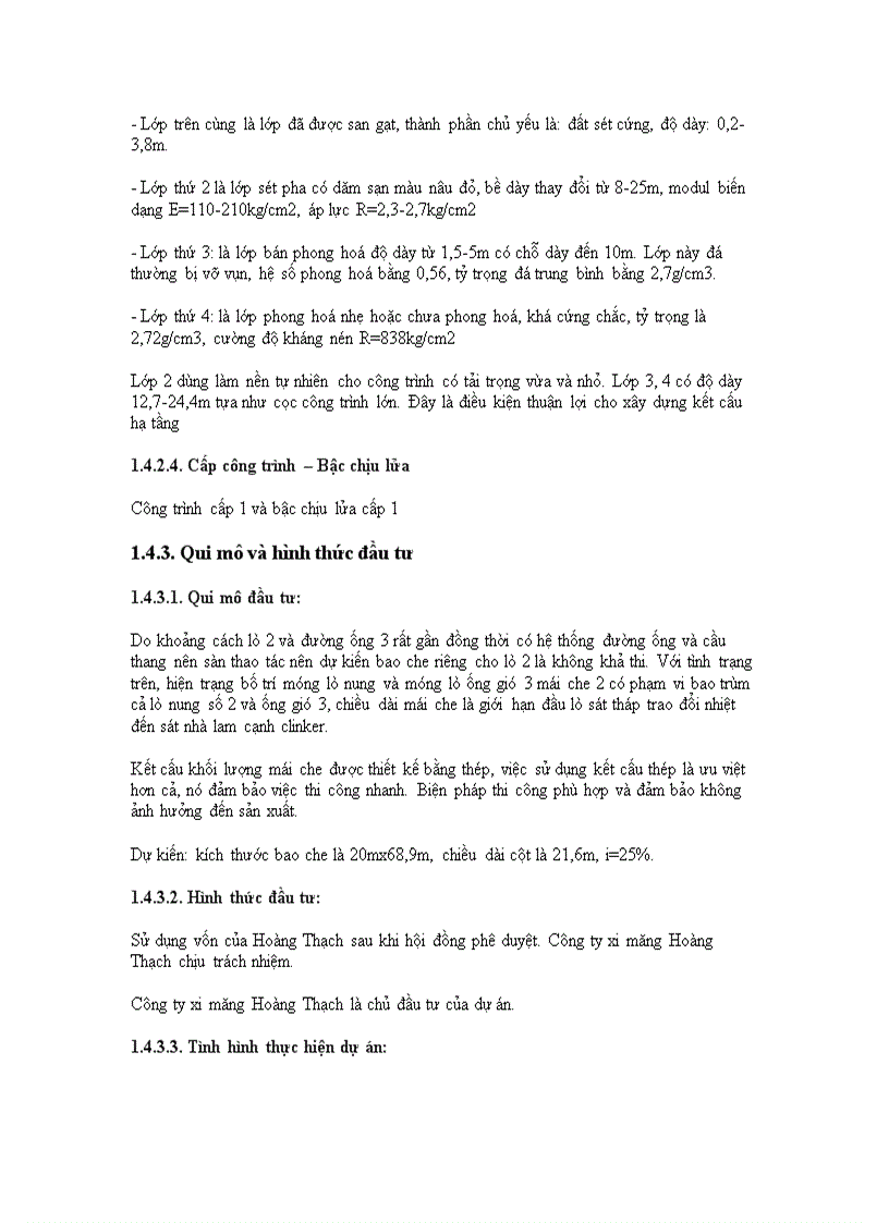 image for page Đầu tư cơ bản của công ty xi măng Hoàng Thạch