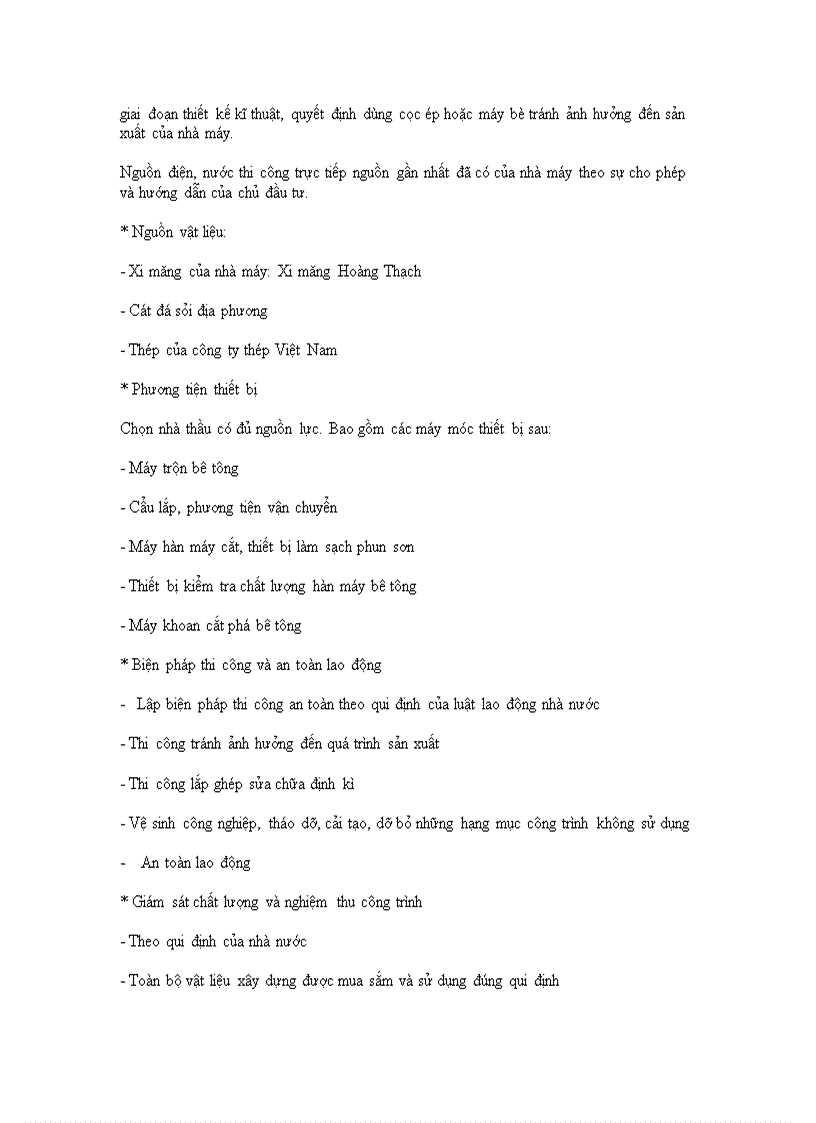 image for page Đầu tư cơ bản của công ty xi măng Hoàng Thạch