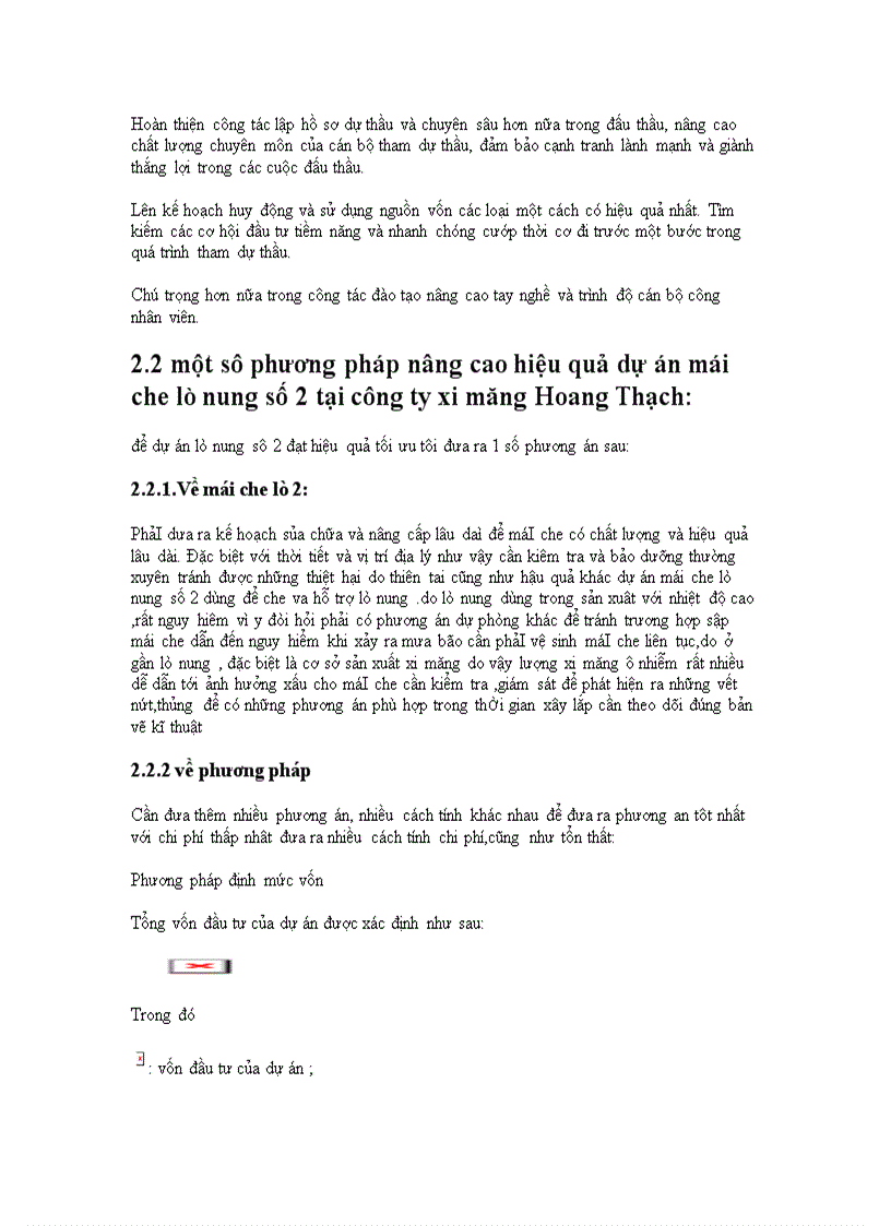 image for page Đầu tư cơ bản của công ty xi măng Hoàng Thạch