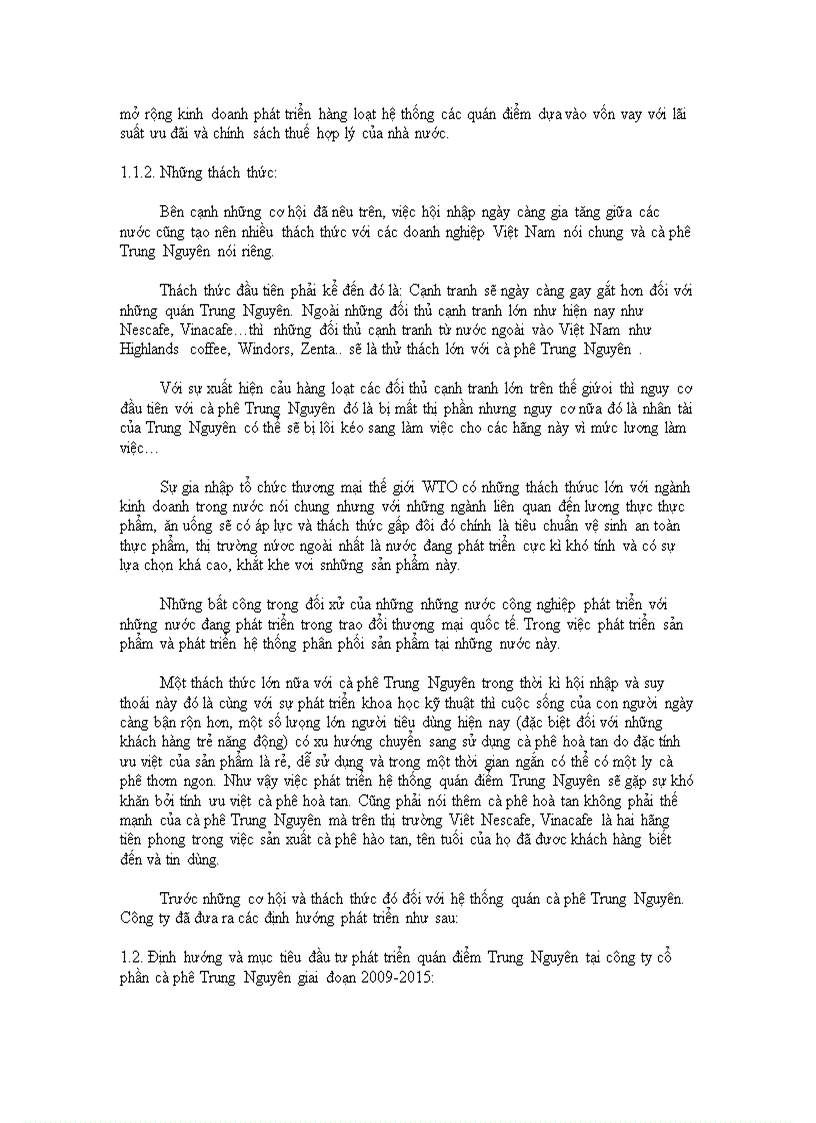 image for page Đầu tư phát triển quán điểm Trung Nguyên tại công ty cổ phần cà phê Trung Nguyên