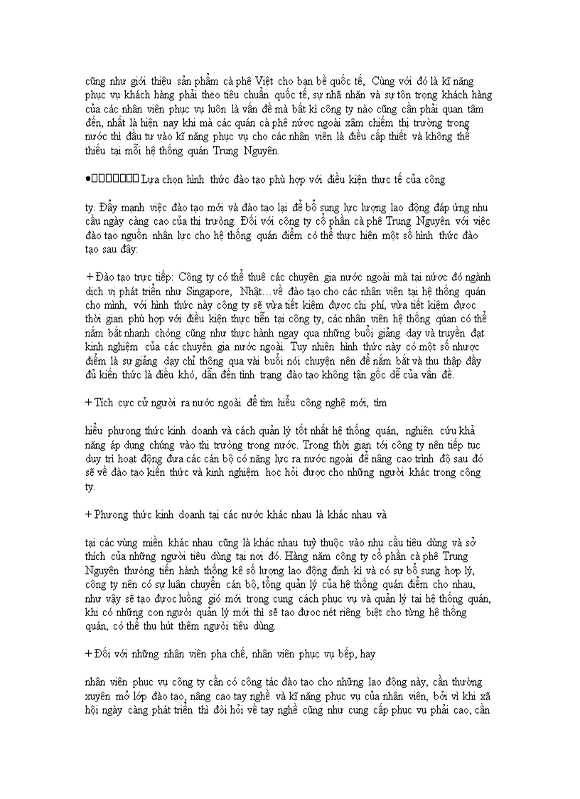 image for page Đầu tư phát triển quán điểm Trung Nguyên tại công ty cổ phần cà phê Trung Nguyên