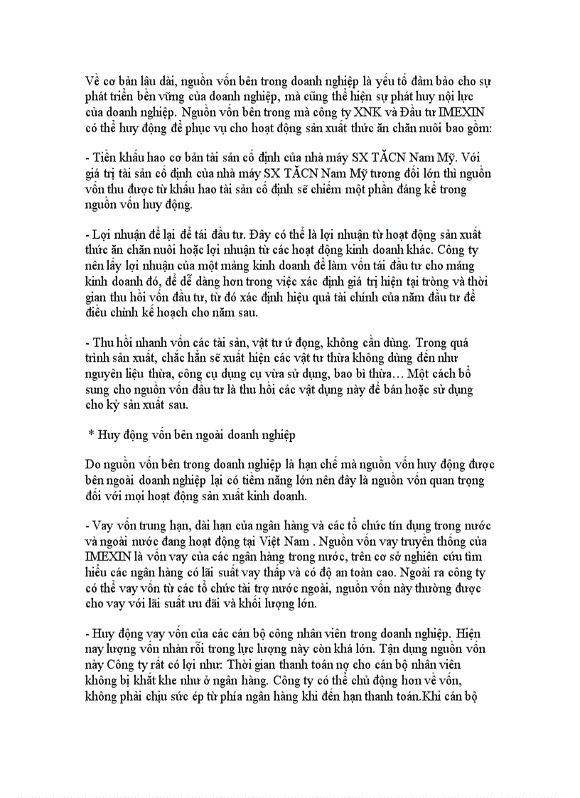 image for page Đầu tư sản xuất thức ăn chăn nuôi tại công ty XNK và Đầu tư IMEXIN