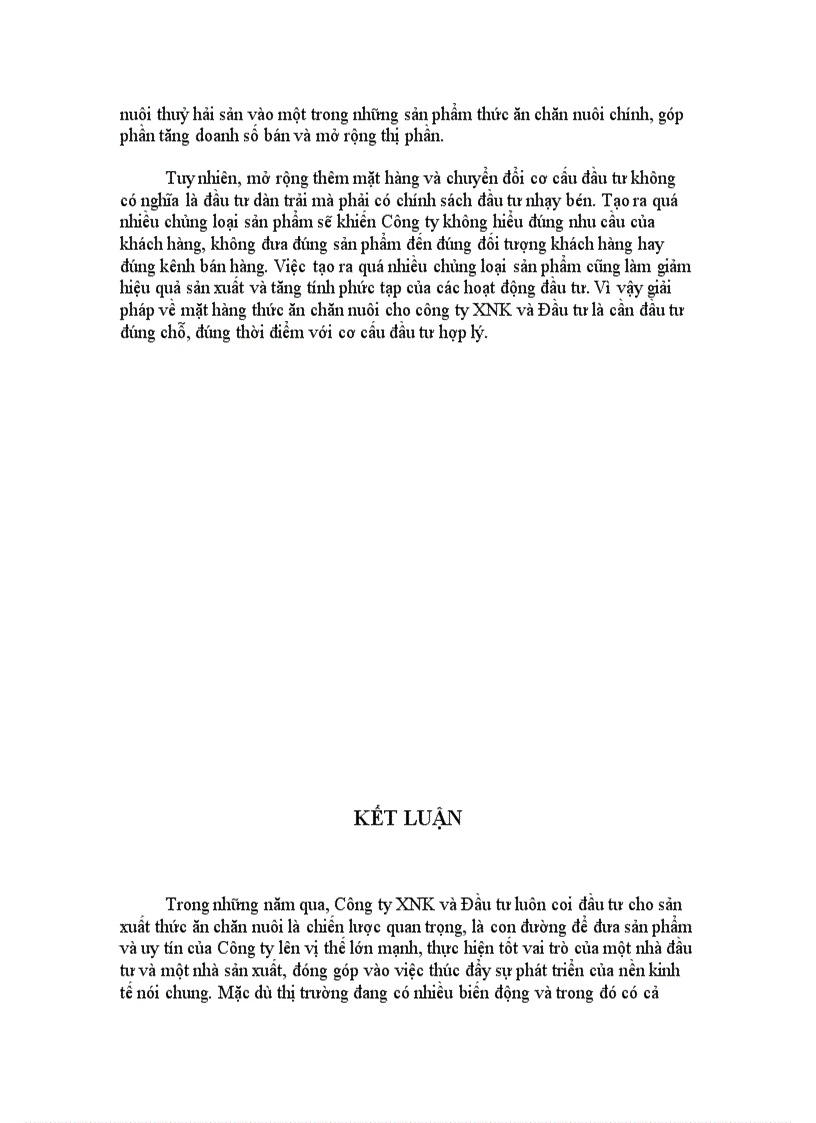 image for page Đầu tư sản xuất thức ăn chăn nuôi tại công ty XNK và Đầu tư IMEXIN