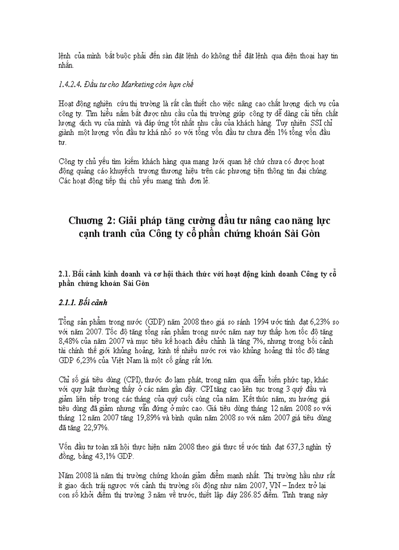 image for page Đầu tư nâng cao năng lực cạnh tranh của Công ty cổ phần chứng khoán Sài Gòn