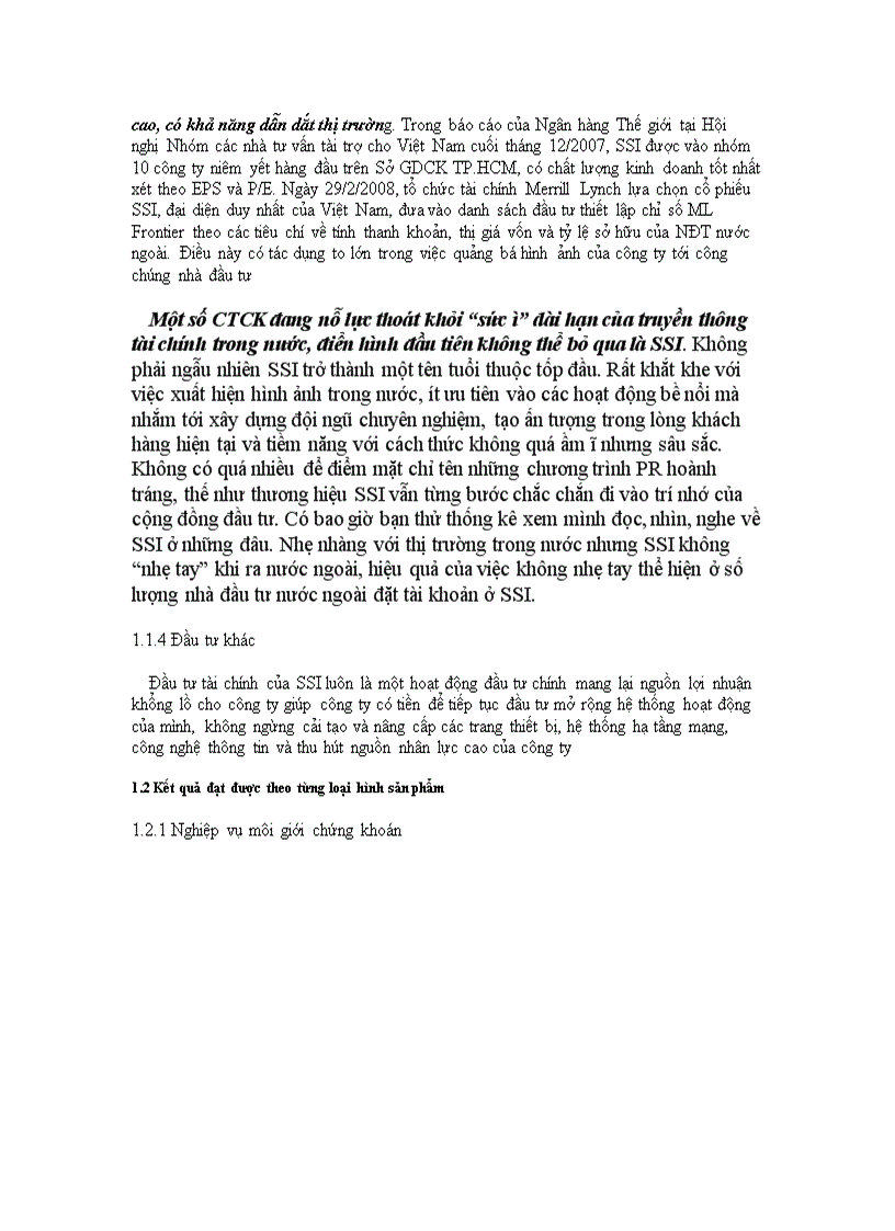 image for page Đầu tư phát triển tại công ty Cổ Phần Chứng Khoán Sài Gòn