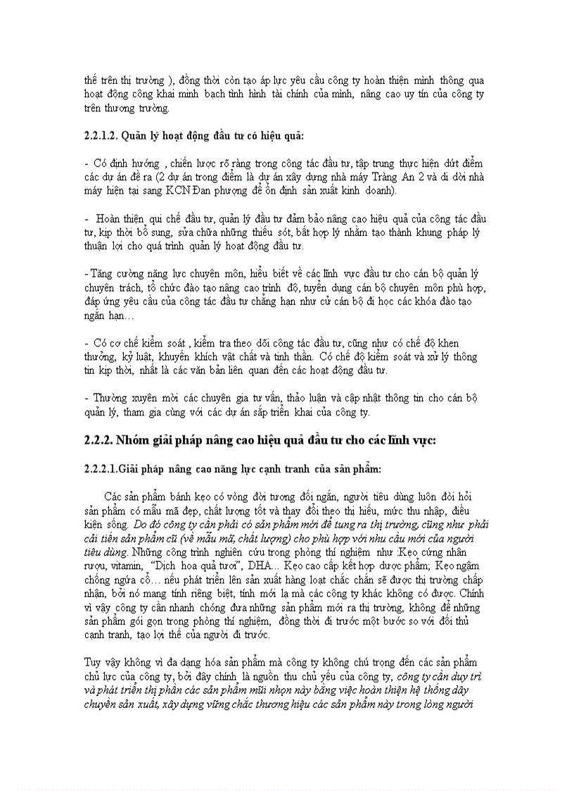 image for page Đầu tư nâng cao năng lực cạnh tranh tại công ty cổ phần Tràng An thực trạng và giải pháp