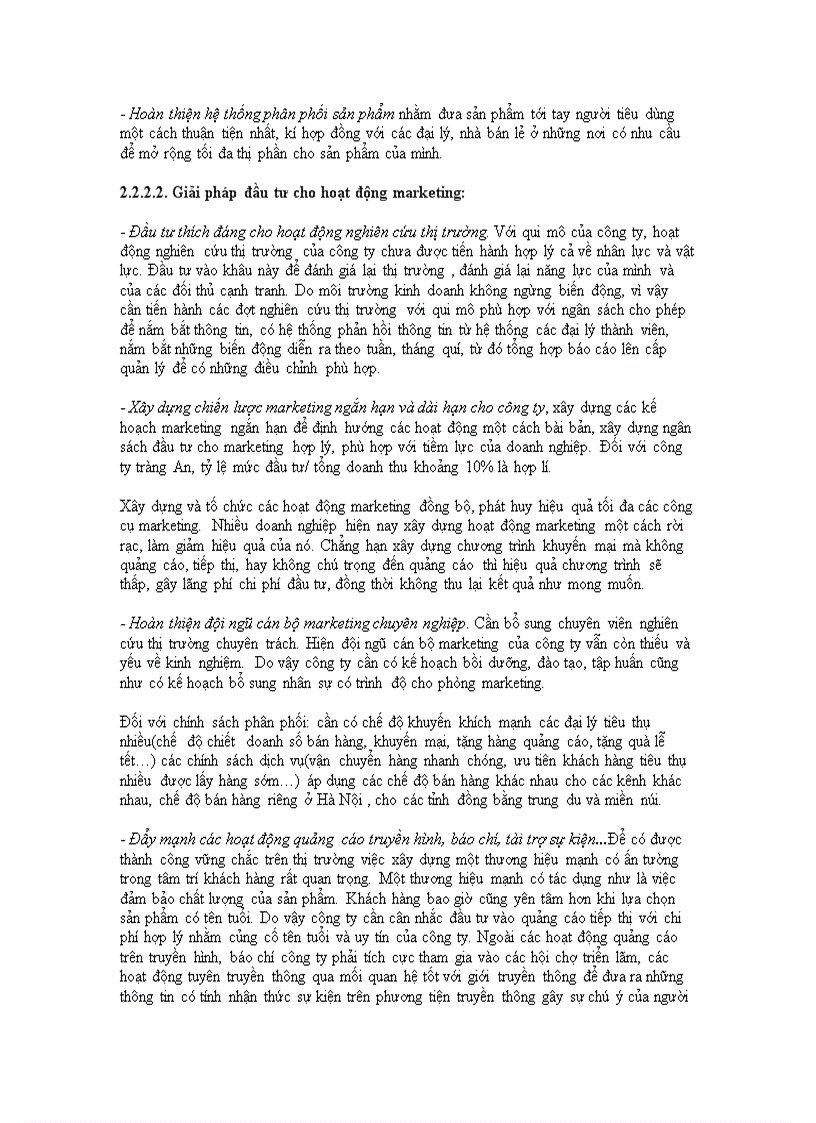 image for page Đầu tư nâng cao năng lực cạnh tranh tại công ty cổ phần Tràng An thực trạng và giải pháp