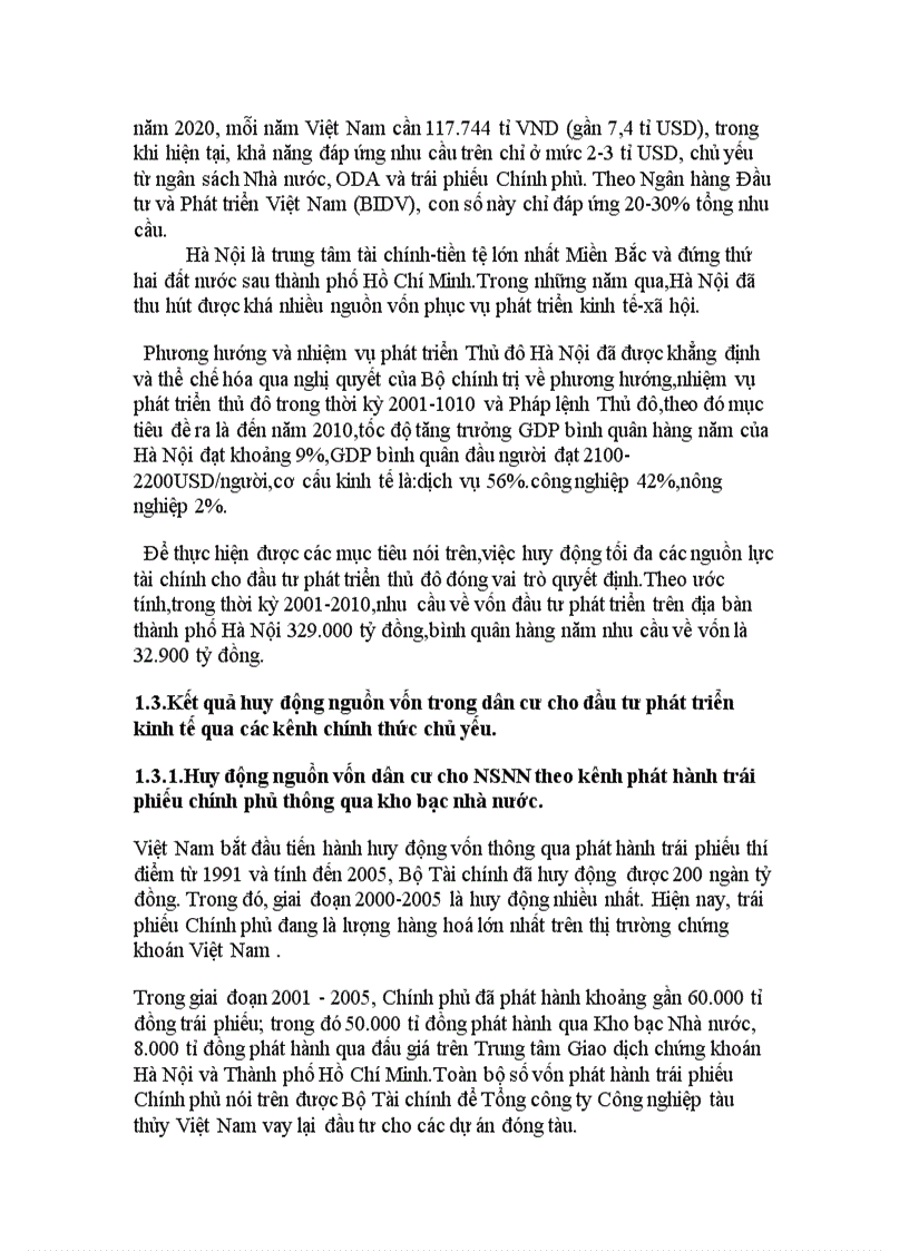 image for page Huy động nguồn vốn trong dân cư cho phát triển kinh tế thành phố Hà Nội
