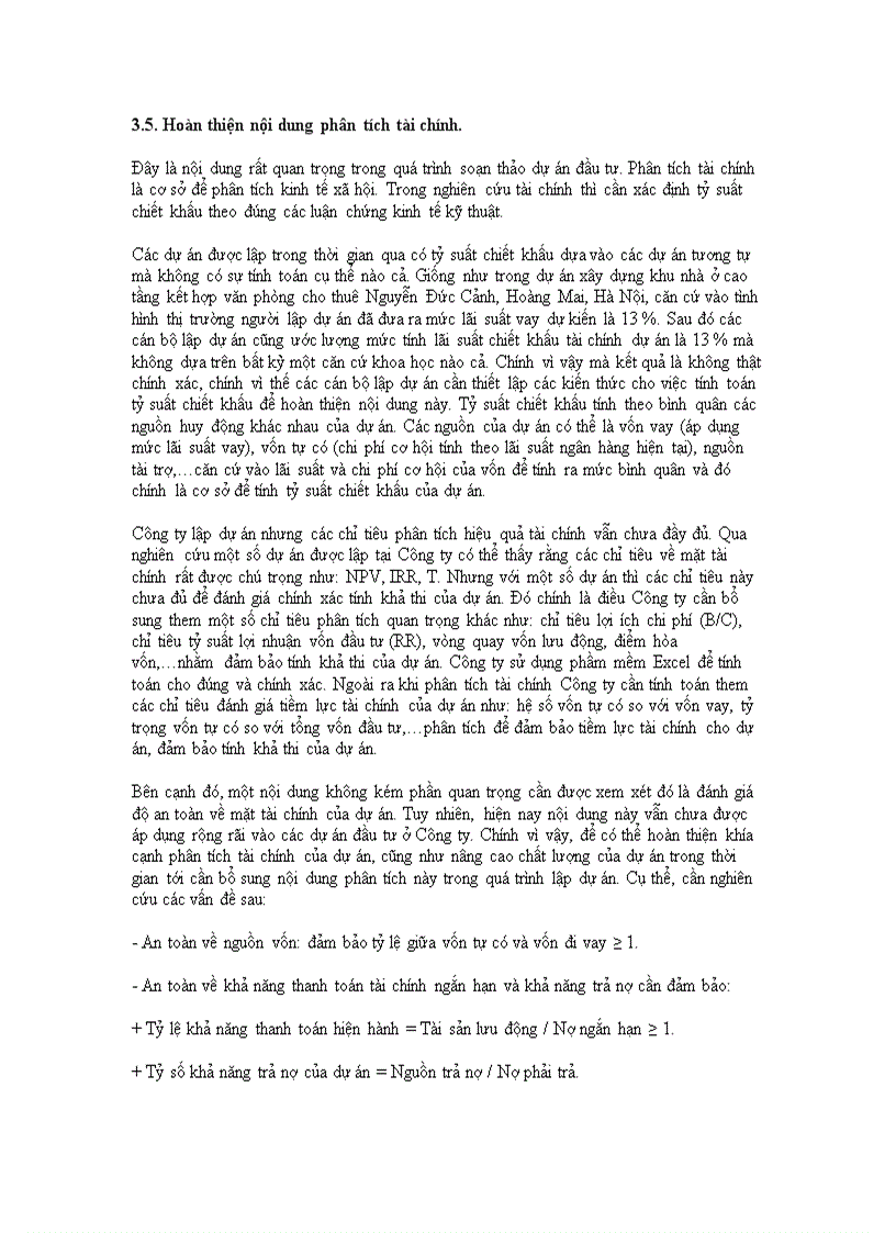 image for page Hoàn thiện công tác lập dự án đầu tư tại Công ty cổ phần Đầu tư và xây dựng HUD3