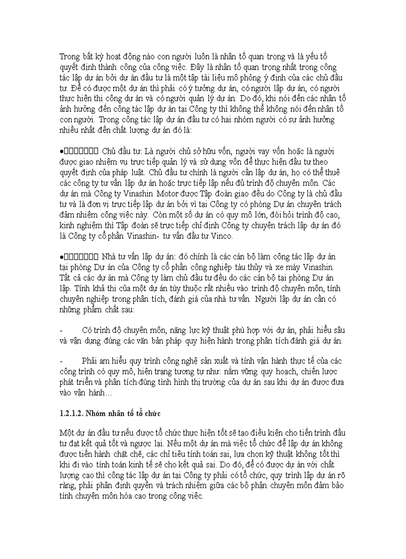 image for page Hoàn thiện công tác lập dự án tại Công ty cổ phần công nghiệp tàu thủy và xe máy Vinashin