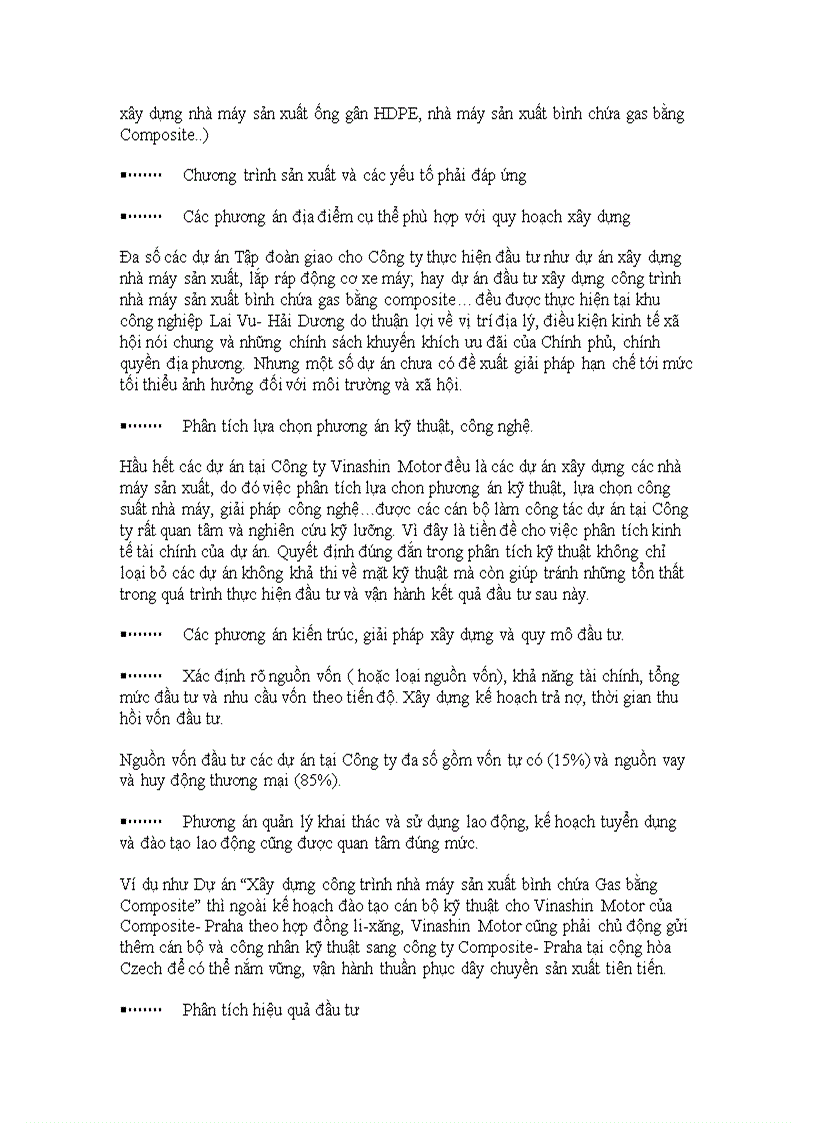 image for page Hoàn thiện công tác lập dự án tại Công ty cổ phần công nghiệp tàu thủy và xe máy Vinashin
