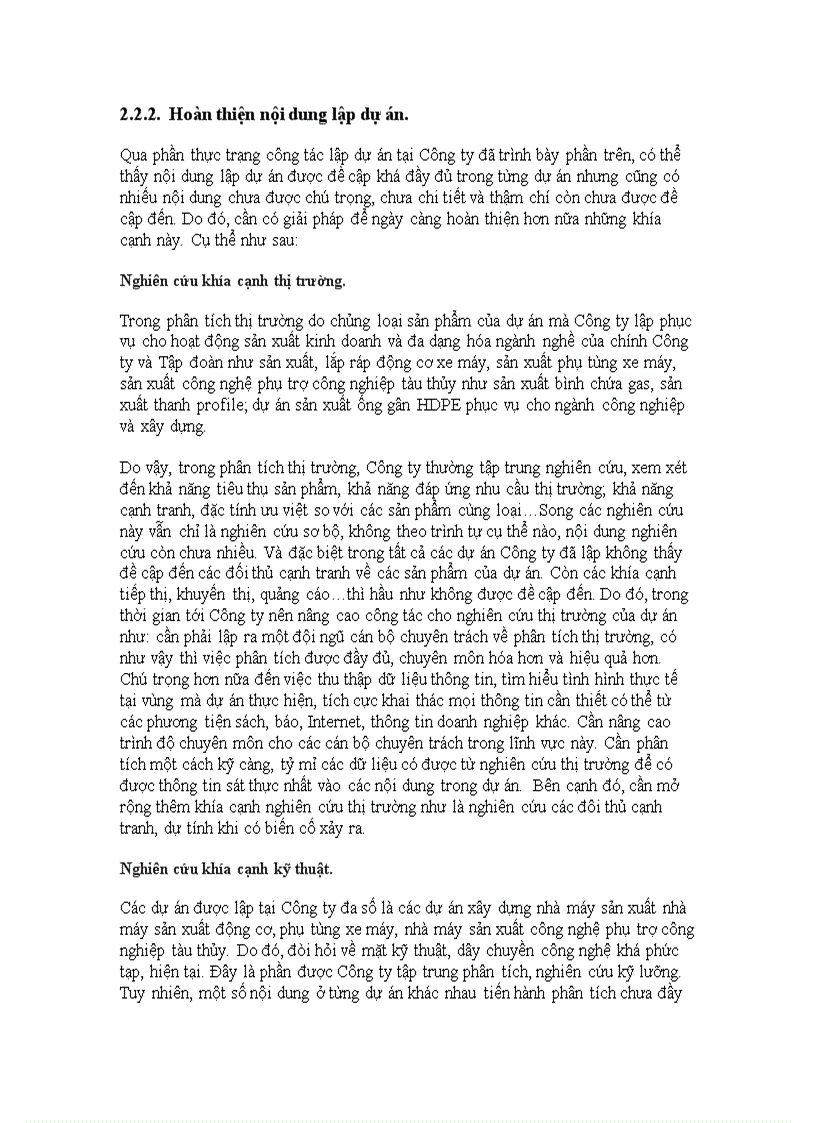 image for page Hoàn thiện công tác lập dự án tại Công ty cổ phần công nghiệp tàu thủy và xe máy Vinashin