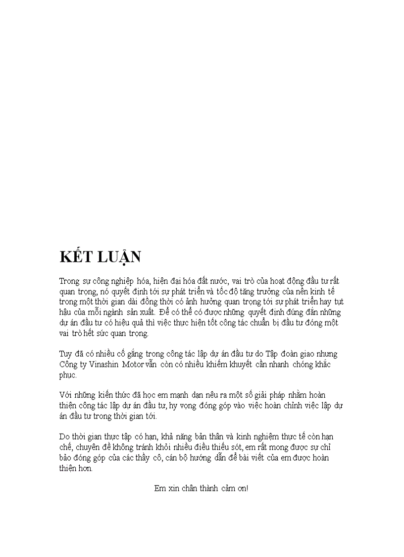 image for page Hoàn thiện công tác lập dự án tại Công ty cổ phần công nghiệp tàu thủy và xe máy Vinashin