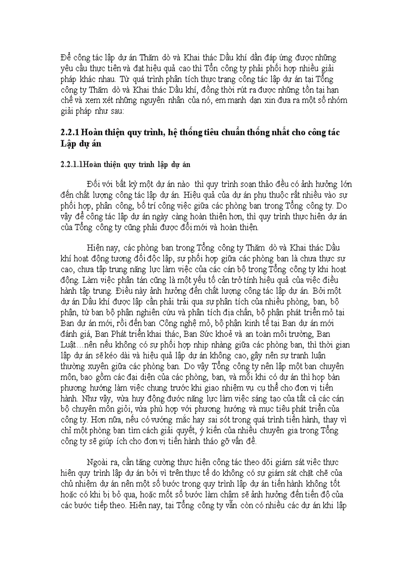 image for page Hoàn thiện công tác lập dự án Dầu khí tại Tổng công ty Thăm dò và Khai thác Dầu khí