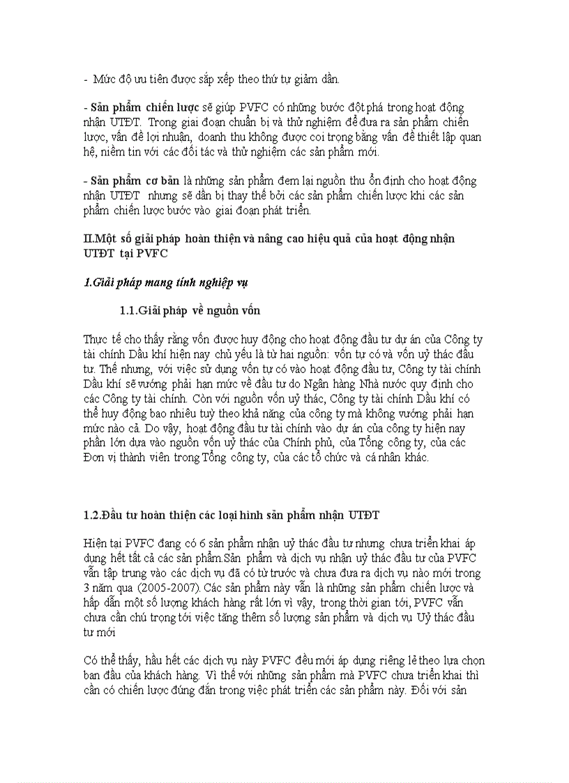 image for page Thực trạng và giải pháp cho hoạt động nhận Uỷ thác đầu tư tại Tổng công ty tài chính dầu khí Việt Nam