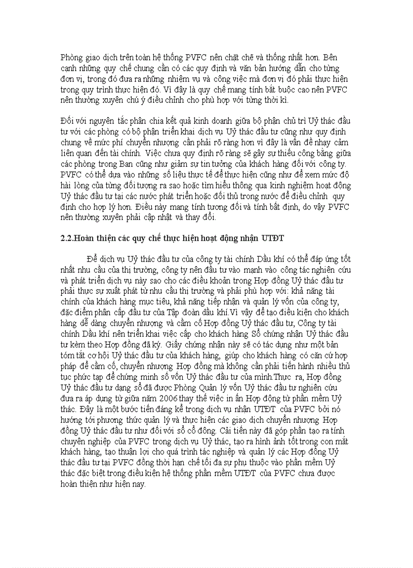 image for page Thực trạng và giải pháp cho hoạt động nhận Uỷ thác đầu tư tại Tổng công ty tài chính dầu khí Việt Nam