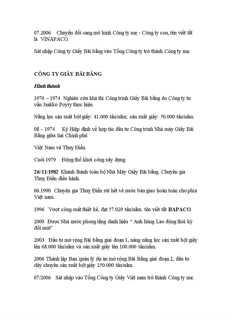 image for page Dự án đầu tư mở rộng nhà máy giấy Bãi Bằng của tổng công ty giấy Việt Nam Thực trạng và Bài học kinh nghiệm