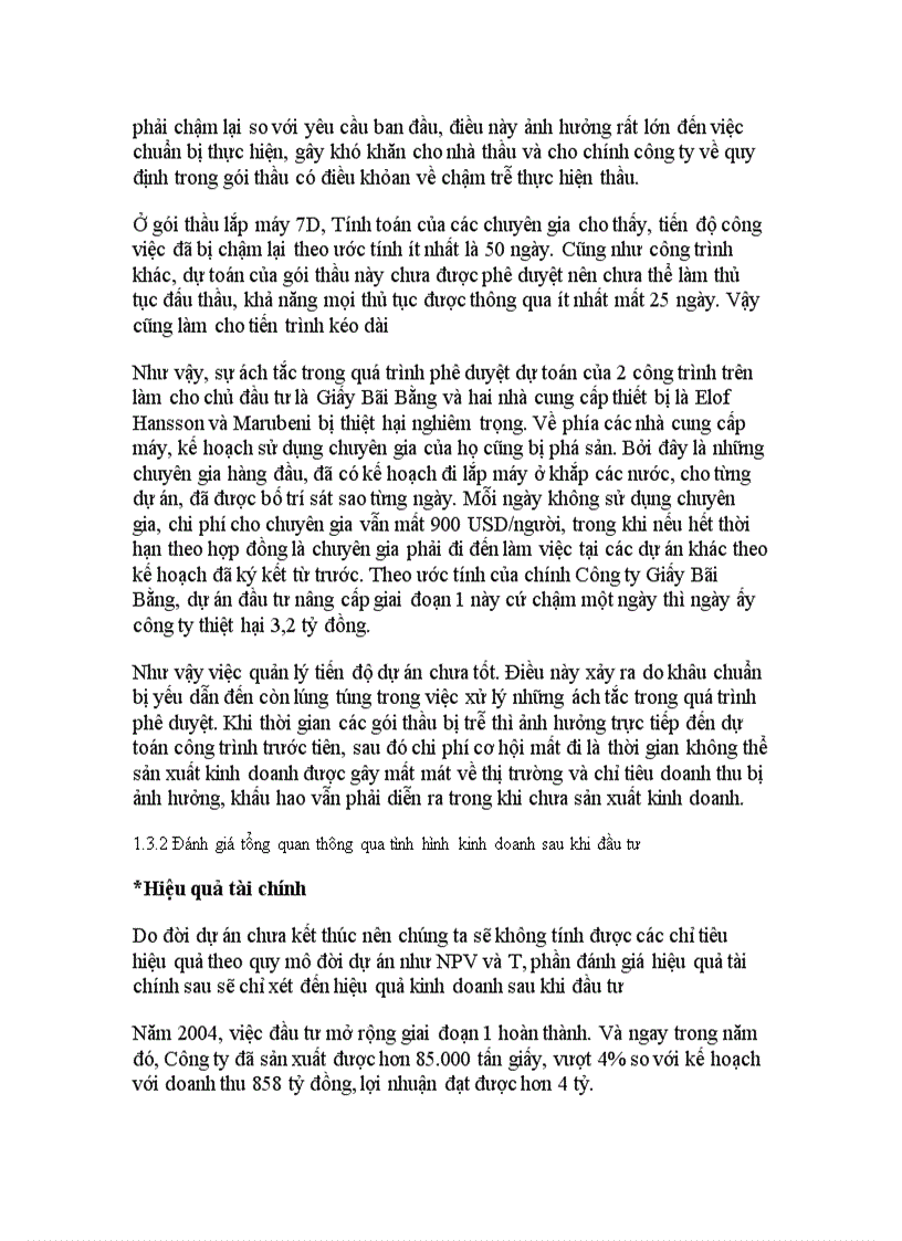 image for page Dự án đầu tư mở rộng nhà máy giấy Bãi Bằng của tổng công ty giấy Việt Nam Thực trạng và Bài học kinh nghiệm