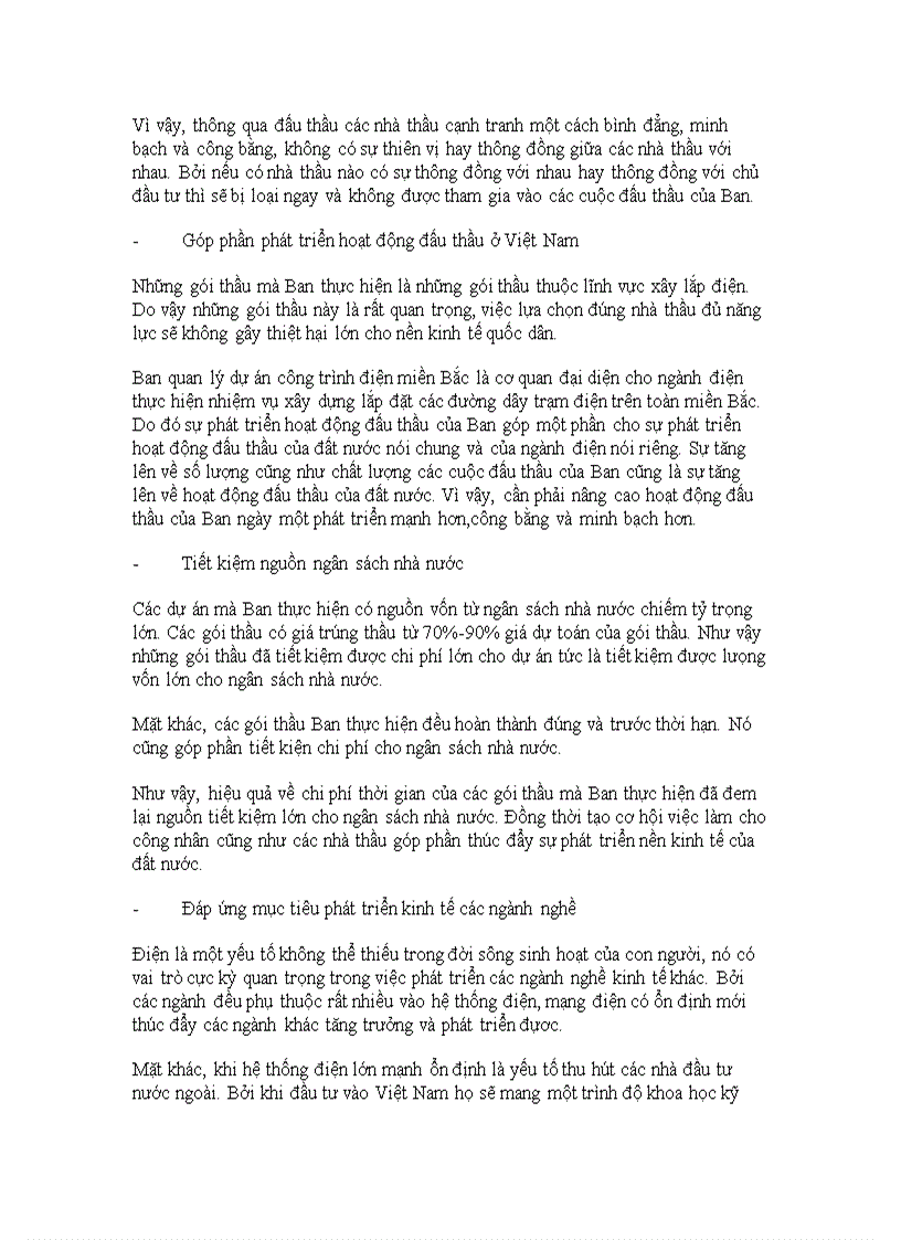 image for page Hoàn thiện công tác đấu thầu tại Ban quản lý dự án các công trình điện miền Bắc