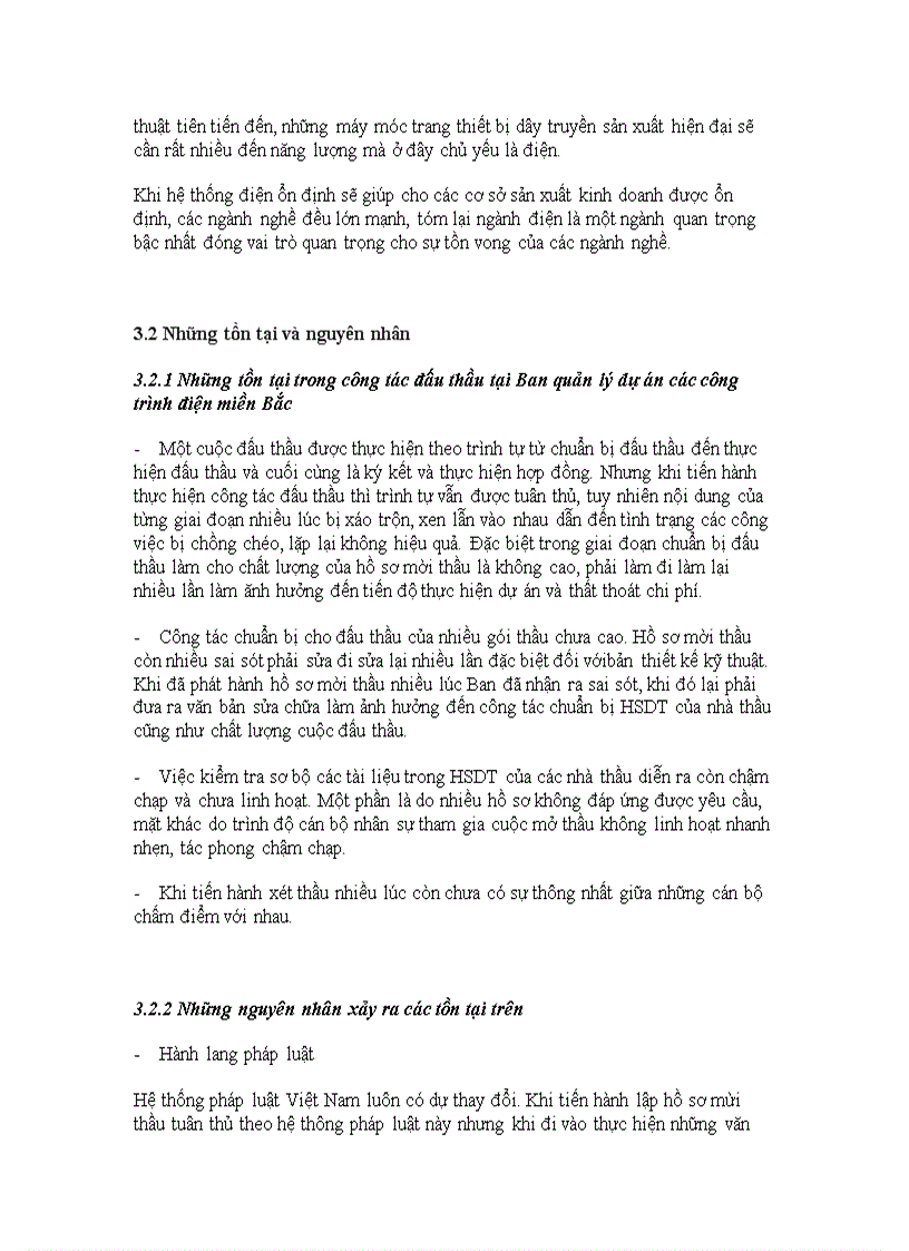 image for page Hoàn thiện công tác đấu thầu tại Ban quản lý dự án các công trình điện miền Bắc