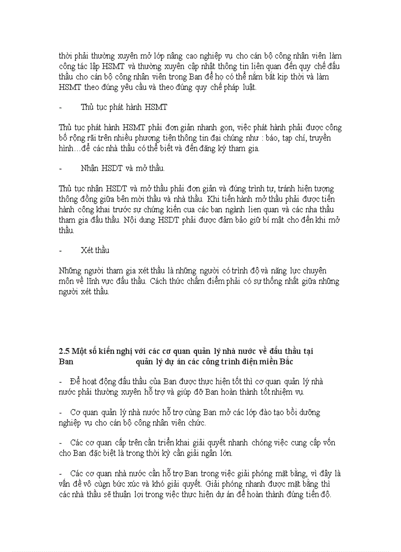 image for page Hoàn thiện công tác đấu thầu tại Ban quản lý dự án các công trình điện miền Bắc