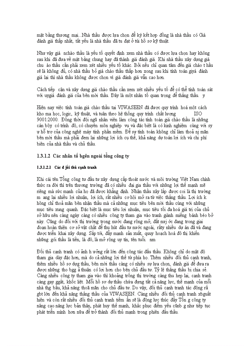 image for page Hoàn thiện công tác đấu thầu ở Tổng công ty đầu tư xây dựng cấp thoát nước và môi trường Việt Nam VIWASEEN