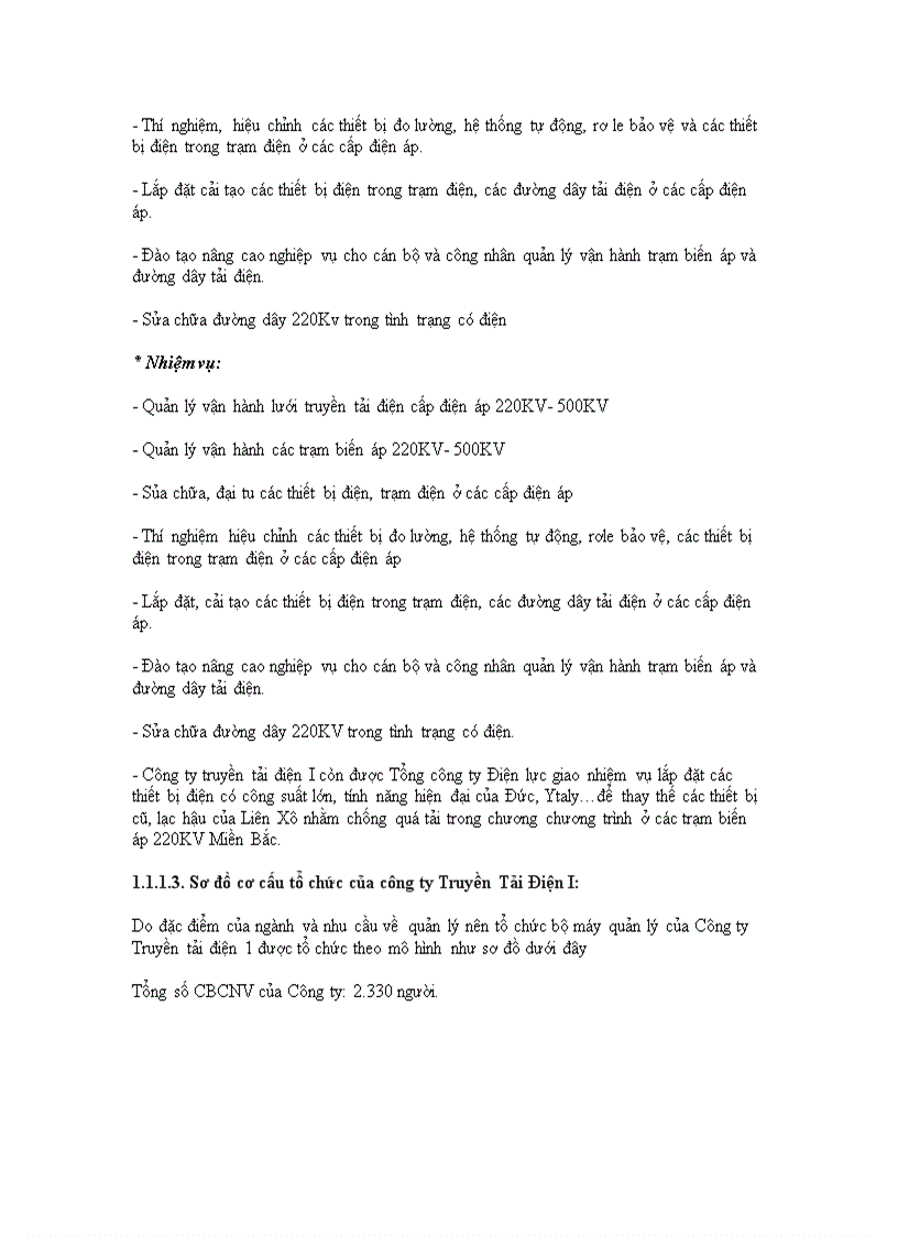 image for page Công tác quản lý dự án đầu tư tại công ty Truyền tải điện I Thực trạng và giải pháp