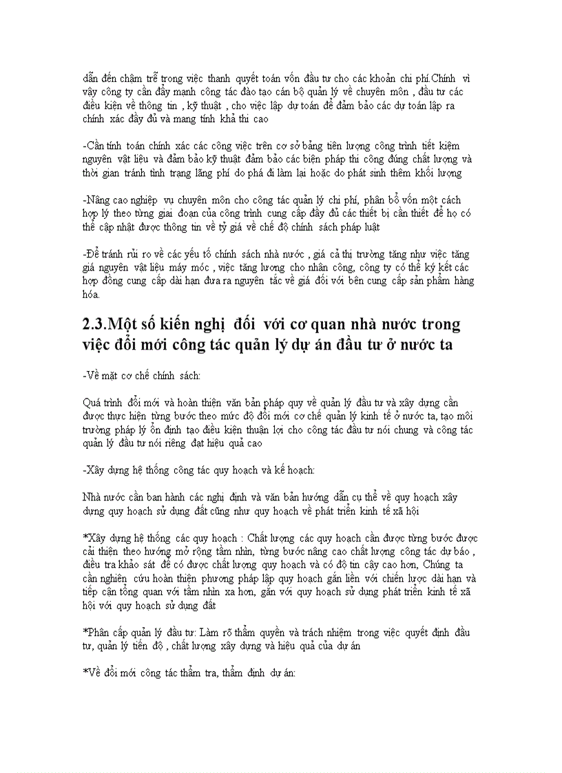 image for page Công tác quản lý dự án đầu tư tại công ty Truyền tải điện I Thực trạng và giải pháp