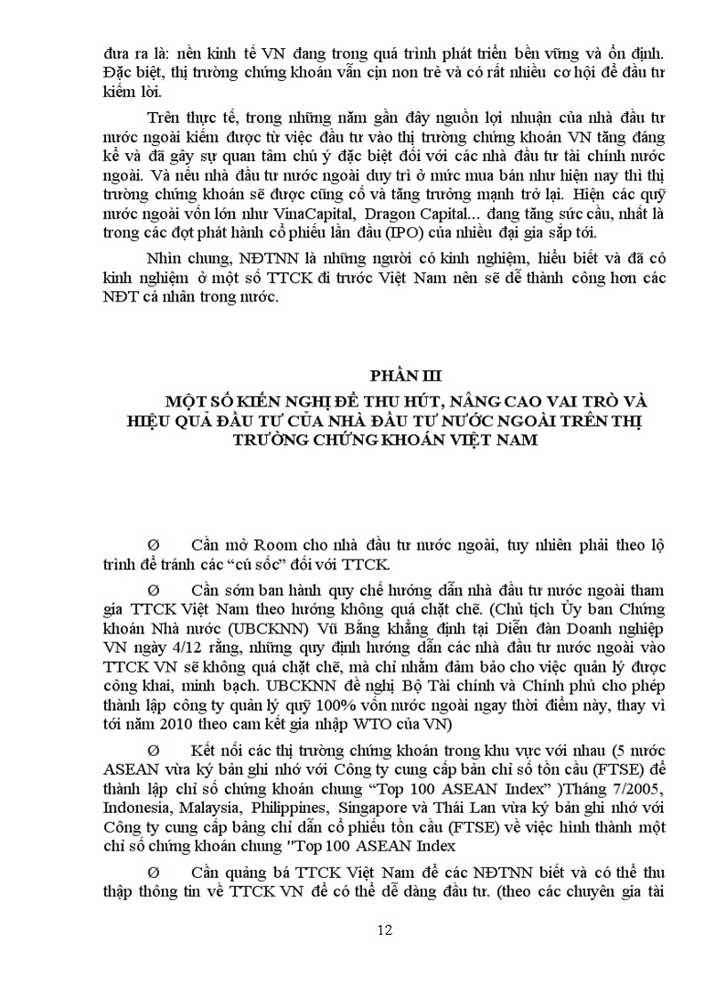 image for page Giải pháp thu hút đầu tư nước ngoài trên TTCK Việt Nam