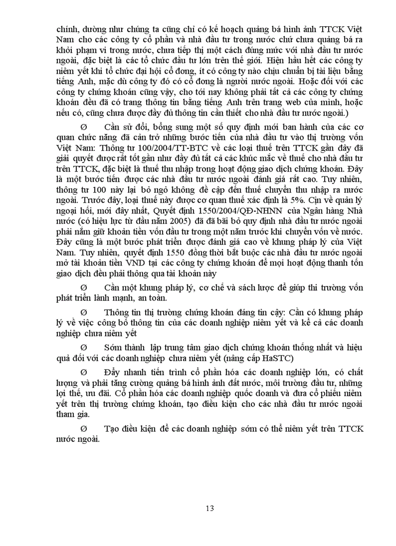 image for page Giải pháp thu hút đầu tư nước ngoài trên TTCK Việt Nam