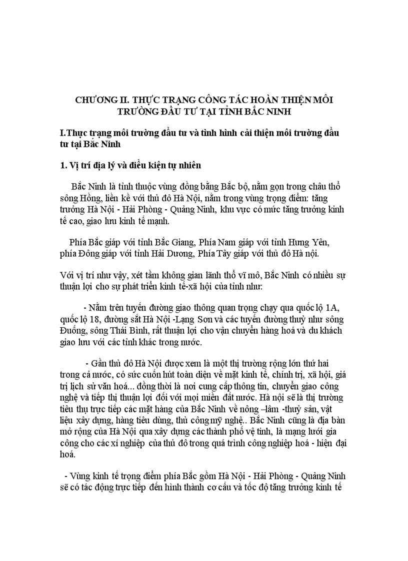 image for page Môi trường đầu tư tại tỉnh Bắc Ninh Thực trạng và giải pháp