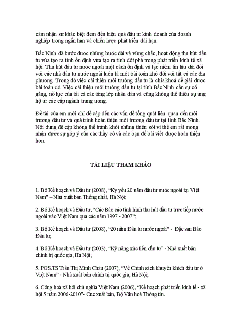 image for page Môi trường đầu tư tại tỉnh Bắc Ninh Thực trạng và giải pháp