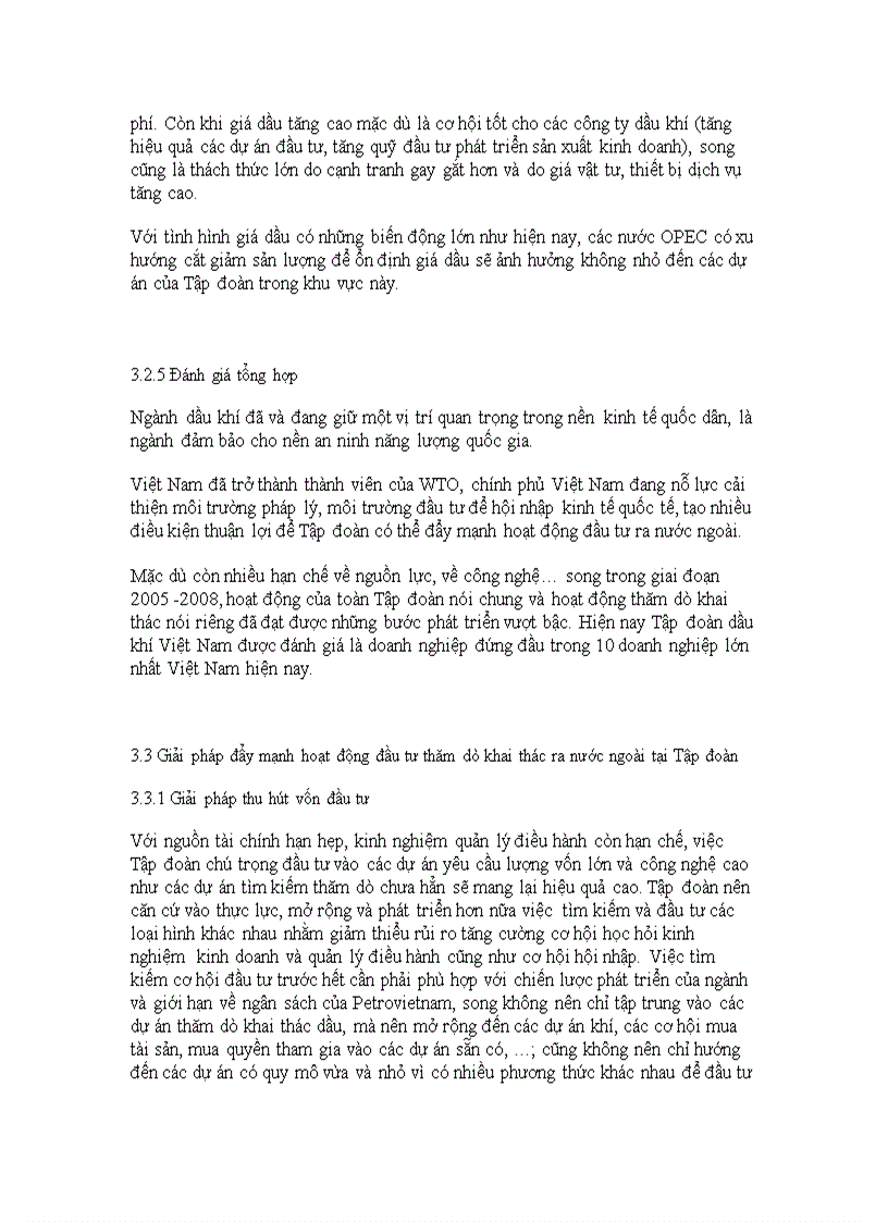 image for page Đầu tư trực tiếp ra nước ngoài trong lĩnh vực thăm dò khai thác dầu khí tại Tập đoàn dầu khí Việt Nam Thực trạng và giải pháp