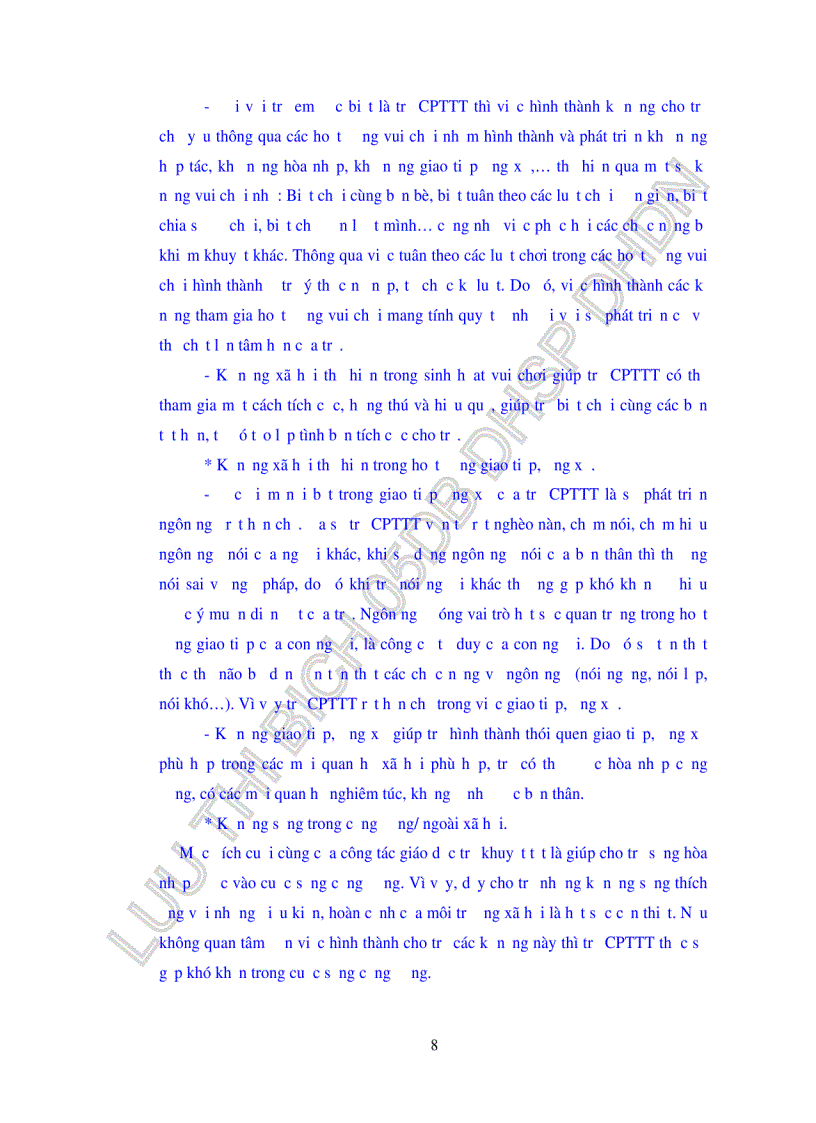 image for page Sử dụng phương pháp trò chơi để hình thành và phát triển kĩ năng xã hội cho trẻ chậm phát triển trí tuệ học hòa nhập tại trường tiểu học Hải Vân thành phố Đà Nẵng
