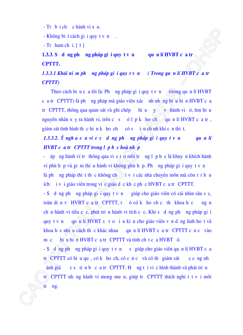 image for page Sử dụng phương pháp giải quyết vấn đề để quản lí hành vi bất thường của trẻ chậm phát triển trí tuệ ở khối lớp 5 Trường Tiểu học Hải Vân Quận Liên Chiểu Thành phố Đà Nẵng