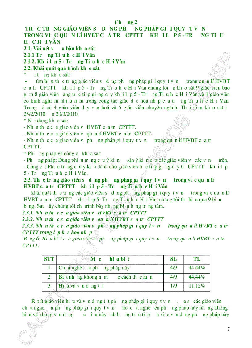 image for page Sử dụng phương pháp giải quyết vấn đề để quản lí hành vi bất thường của trẻ chậm phát triển trí tuệ ở khối lớp 5 Trường Tiểu học Hải Vân Quận Liên Chiểu Thành phố Đà Nẵng
