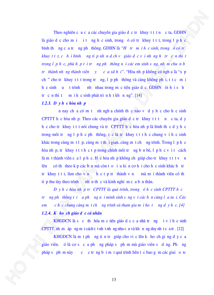 image for page Thực trạng xây dựng KHGDCN cho trẻ CPTTT của giáo viên dạy hoà nhập tại các trường tiểu học trên địa bàn quận Liên Chiểu TP Đà Nẵng