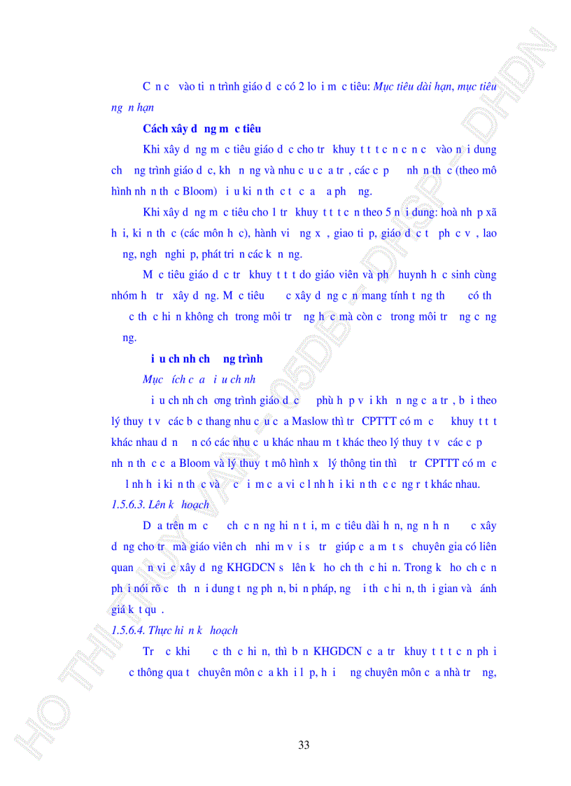 image for page Thực trạng xây dựng KHGDCN cho trẻ CPTTT của giáo viên dạy hoà nhập tại các trường tiểu học trên địa bàn quận Liên Chiểu TP Đà Nẵng