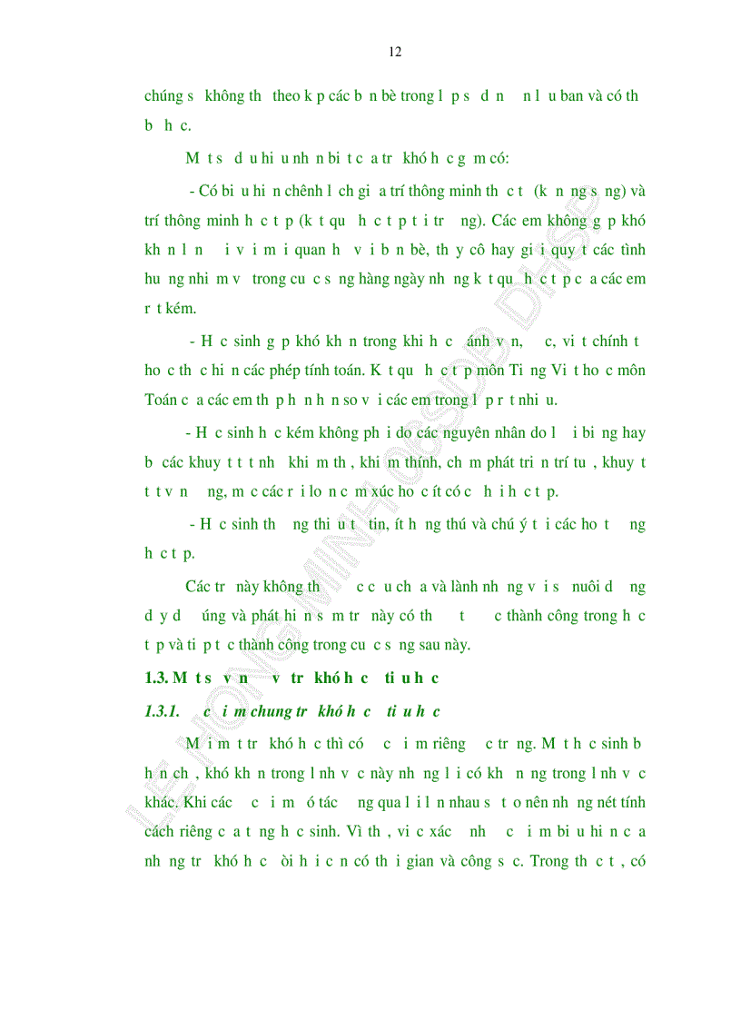 image for page Thực trạng trẻ khó học ở các trường tiểu học trên địa bàn Quận Liên Chiểu TP Đà Nẵng