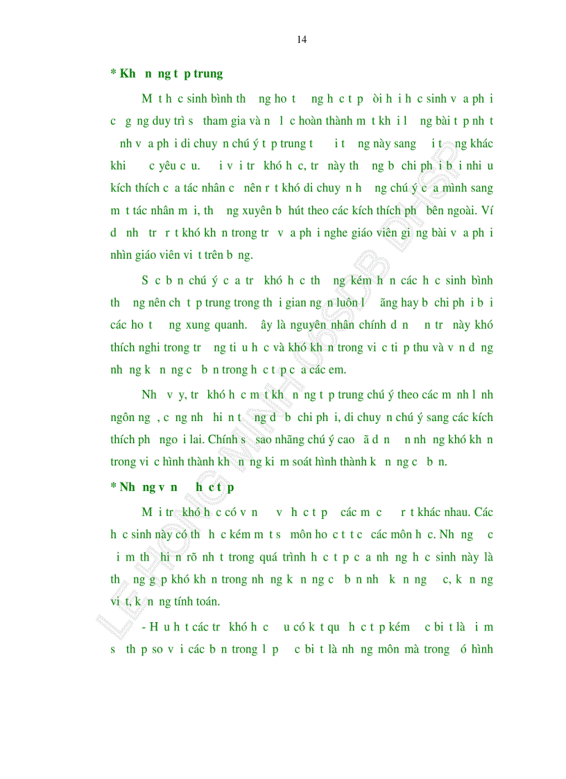 image for page Thực trạng trẻ khó học ở các trường tiểu học trên địa bàn Quận Liên Chiểu TP Đà Nẵng