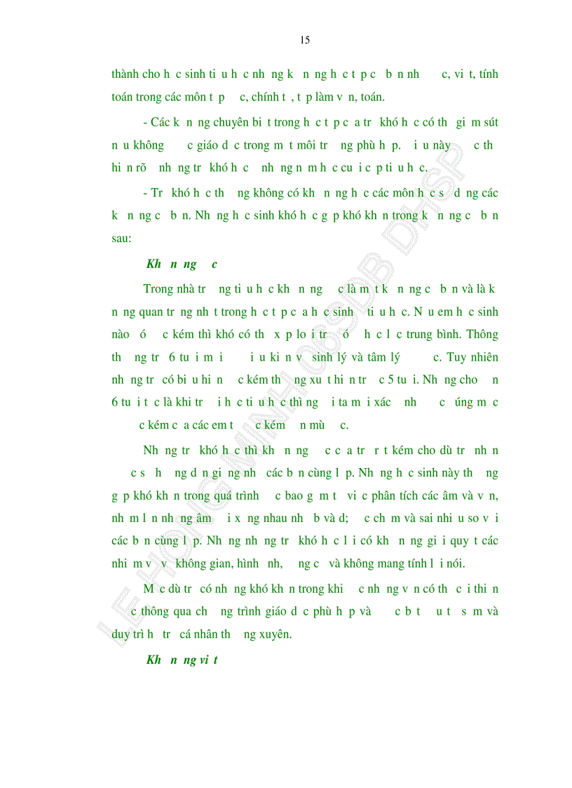 image for page Thực trạng trẻ khó học ở các trường tiểu học trên địa bàn Quận Liên Chiểu TP Đà Nẵng