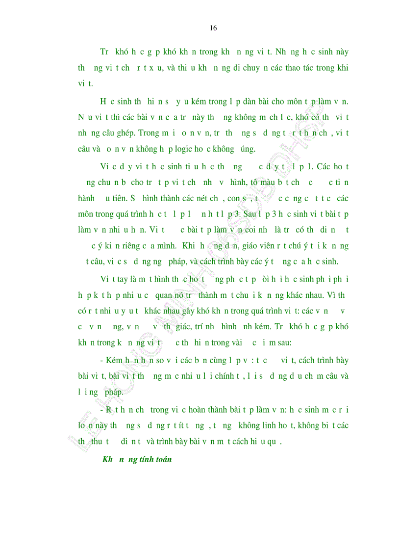 image for page Thực trạng trẻ khó học ở các trường tiểu học trên địa bàn Quận Liên Chiểu TP Đà Nẵng