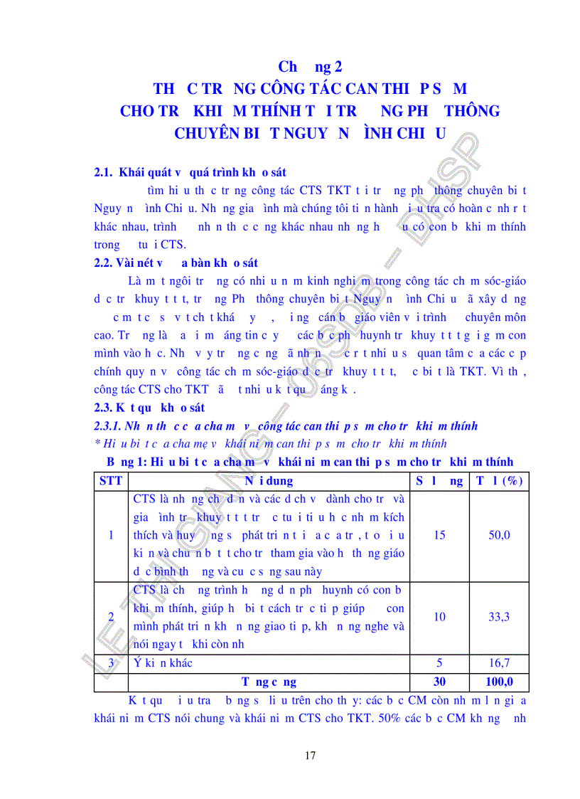 image for page Biên soạn tài liệu dành cho cha mẹ trẻ khiếm thính trong quá trình can thiệp sớm cho trẻ khiếm thính tại trường Phổ thông chuyên biệt Nguyễn Đình Chiểu
