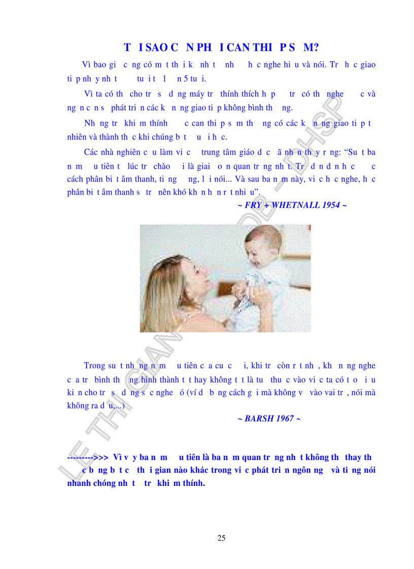 image for page Biên soạn tài liệu dành cho cha mẹ trẻ khiếm thính trong quá trình can thiệp sớm cho trẻ khiếm thính tại trường Phổ thông chuyên biệt Nguyễn Đình Chiểu