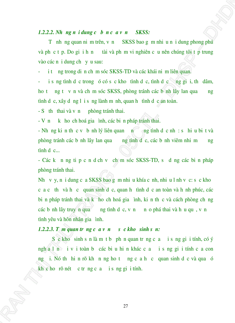 image for page Thái độ của sinh viên trường Đại học sư phạm Đại học Đà Nẵng đối với sức khoẻ sinh sản và tình dục