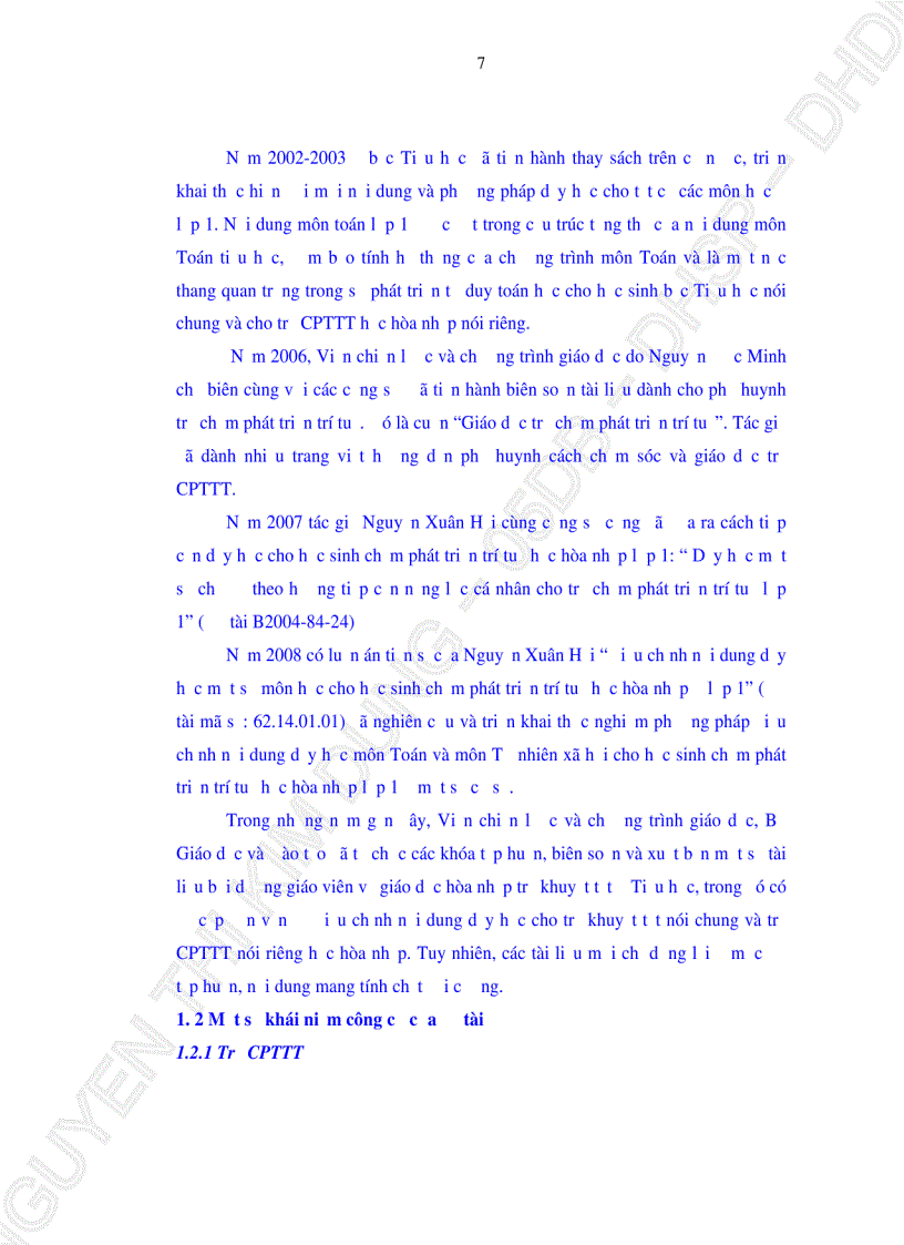 image for page Điều chỉnh nội dung dạy học môn Toán cho học sinh Chậm phát triển trí tuệ học hòa nhập lớp 1 ở các trường Tiểu học trên địa bàn Quận Liên Chiểu Thành phố Đà Nẵng