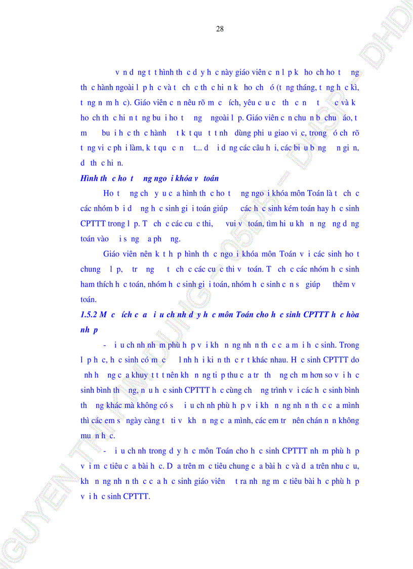 image for page Điều chỉnh nội dung dạy học môn Toán cho học sinh Chậm phát triển trí tuệ học hòa nhập lớp 1 ở các trường Tiểu học trên địa bàn Quận Liên Chiểu Thành phố Đà Nẵng