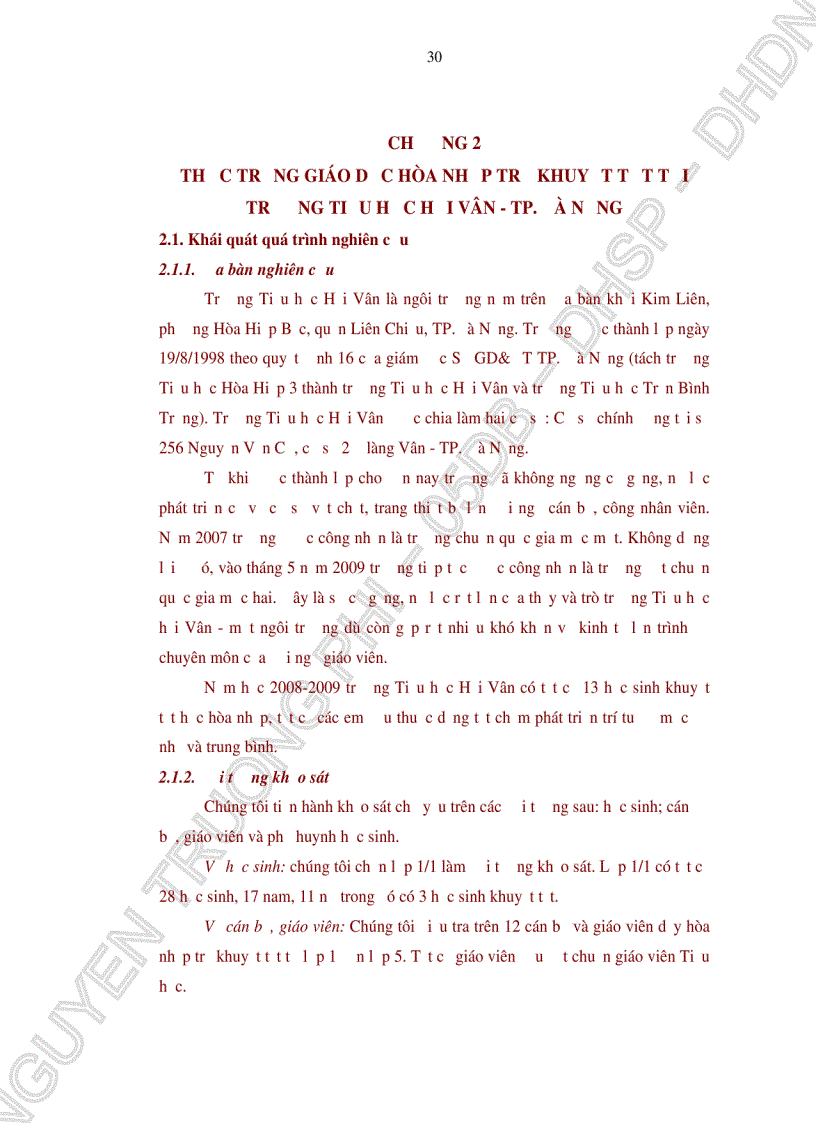 image for page Biện pháp nâng cao chất lượng giáo dục hòa nhập trẻ khuyết tật tại trường Tiểu học Hải Vân TP Đà Nẵng