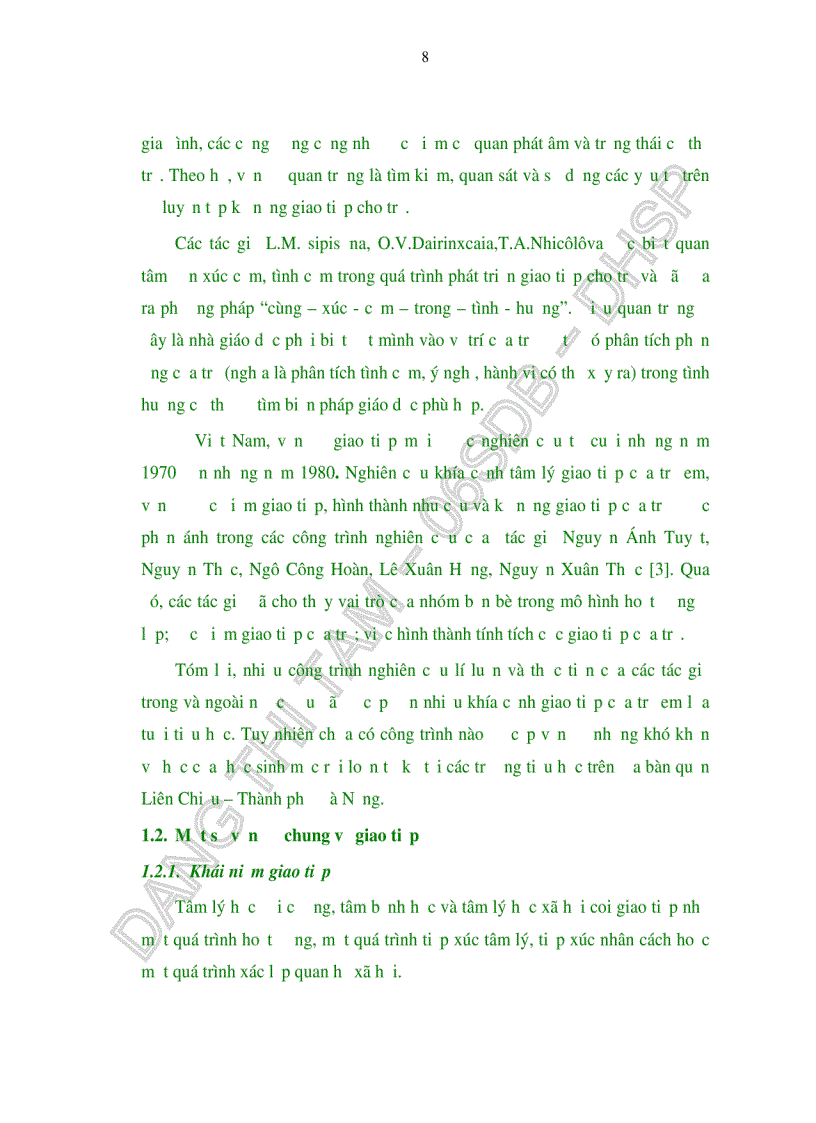 image for page Những khó khăn trong giao tiếp của học sinh mắc rối loạn tự kỷ ở các trường tiểu học trên địa bàn Quận Liên Chiểu thành phố Đà Nẵng