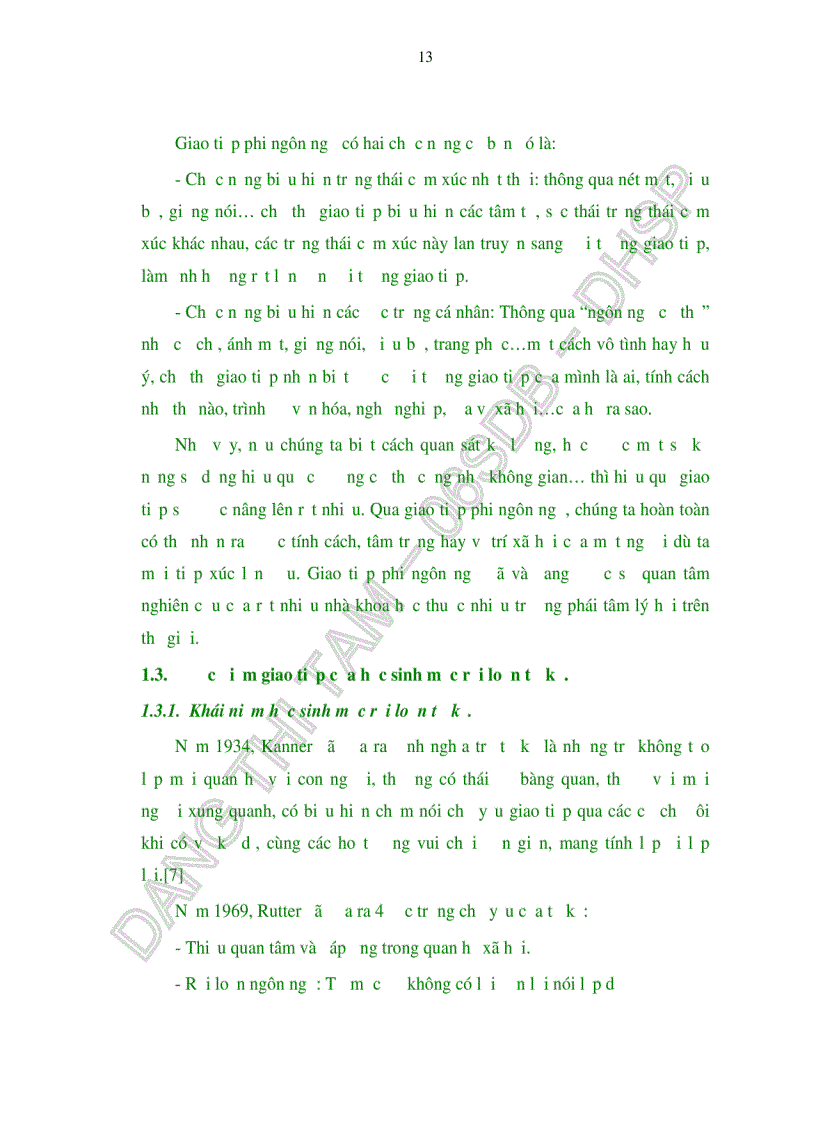 image for page Những khó khăn trong giao tiếp của học sinh mắc rối loạn tự kỷ ở các trường tiểu học trên địa bàn Quận Liên Chiểu thành phố Đà Nẵng